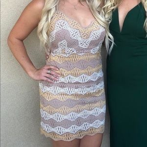 Scalloped Wedding Guest Dress